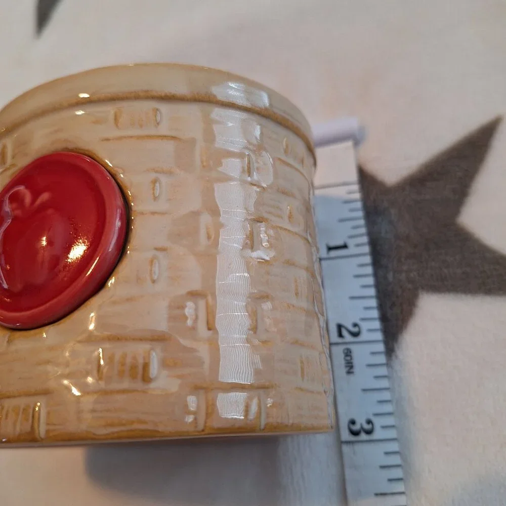 Bath & Body Works Retired‎ Apple Wicker Basket Ceramic Toiletry Bathroom Holder